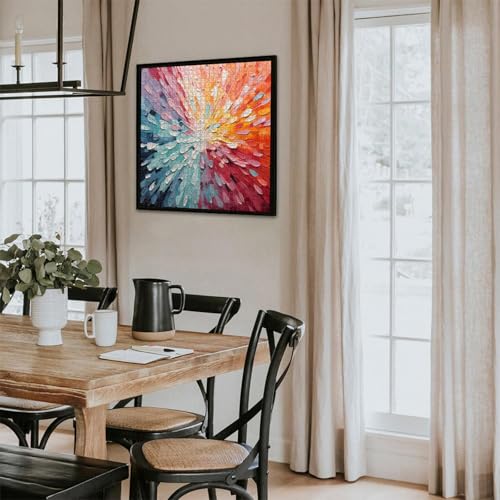 Image of iDream 1000 Pieces Jigsaw Puzzle - Artistic 3D Design, Colorful Wall Decor, Challenging Puzzle Gift for Friends & Family (Color Explosion)