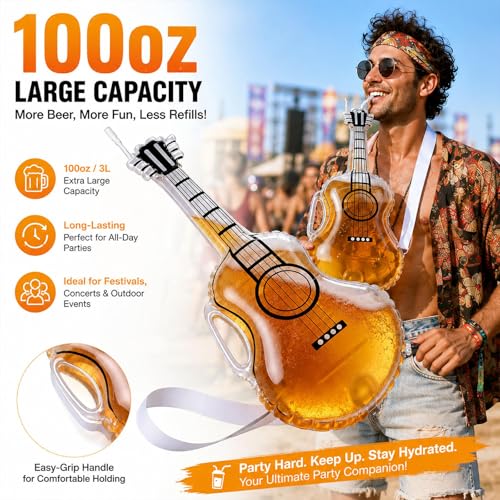 Chope à bière violon avec sangle pour danser en festival de musique
