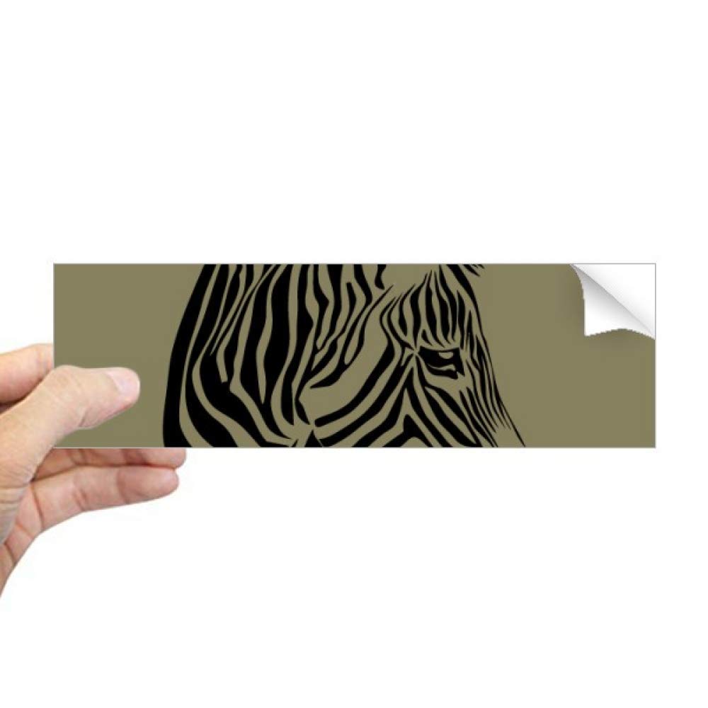 Autocollant rectangulaire tête de pinto marron pour masquer les rayures