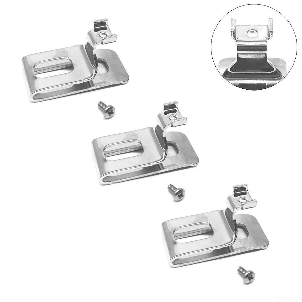 3 ganci di ricambio per cintura con viti per WORX 20 V modelli WU268 WU278 WU279 compatibili trapano avvitatore e accessori per chiavi