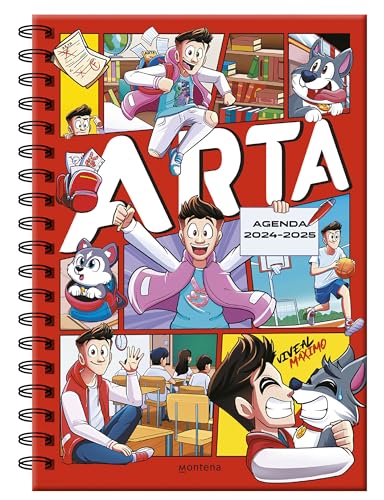 Arta Game - Agenda escolar 2024-2025: Con pasatiempos para niños y niñas (Lo más visto)