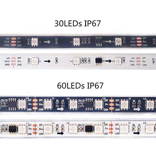 Tira LED RGB Digital 5M WS2811 60 LEDs 5050 Flexible miniatura 4