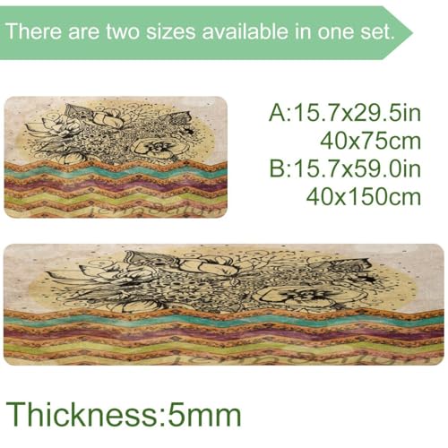Alfombrillas de cocina absorbentes alfombras lavables pasillo VAPOKF 3