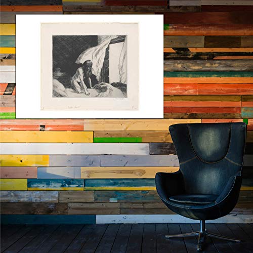 Affiche Edward Hopper Le Vent du Soir encadrée format petit Spiffing Prints - 6