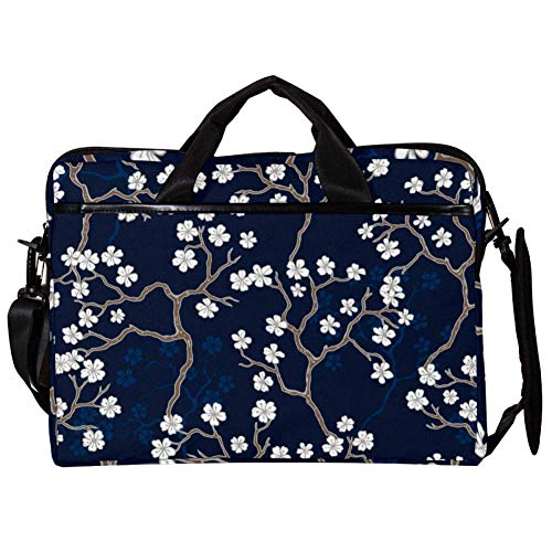 Sacoche ordinateur 14-15.4 pouces motif fleurs finitions haut de gamme