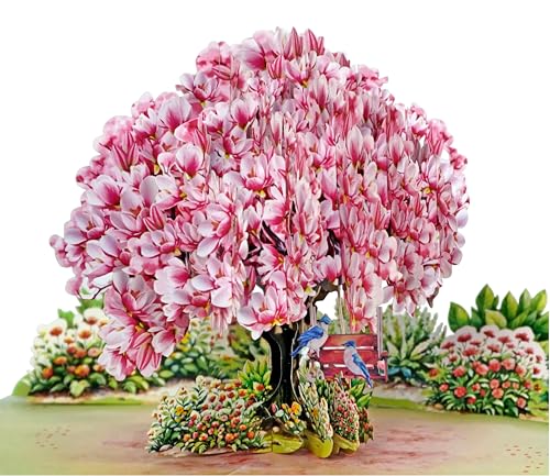 CUTPOPUP Magnolia Tree, Anniversary Card Pop Up, Wedding, Engagement, 3D Greeting Card (Magnolia Tree) LO171CA1520