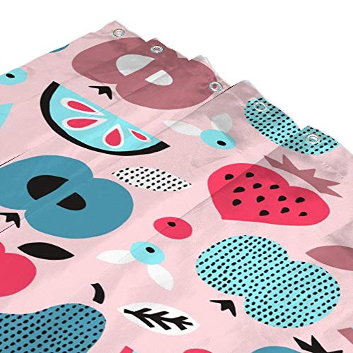 Rideau de douche imperméable 66x72 multicolore store de baignoire lavable - 4