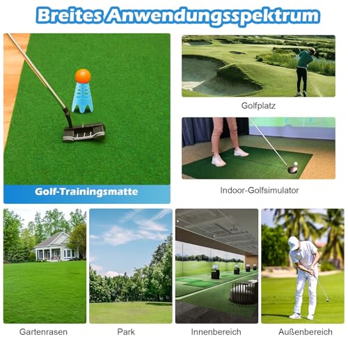 CPENG Golf Tees, 27 Stück Golf Tees Kunststoff, Wiederverwendbar Golf Simulator Tees, Golf Tee für Drinnen und Draußen, Golf Tees für Driver, Golf Tees für Matten, Golfplatzgeräte, Golf Zubehör