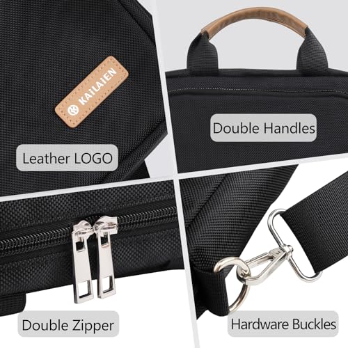 Image of 13.3-14 Inch Laptop Sleeve Bag, Laptop Bag for 14'' MacBook Pro M4 2024,14'' MacBook Pro M3&M2&M1 2023 /2021, 13.6 /13'' New MacBook Air M3 /M2 2024 /2022,Tab S8 Ultra 14.6 inch,with Shoulder Strap(Black)