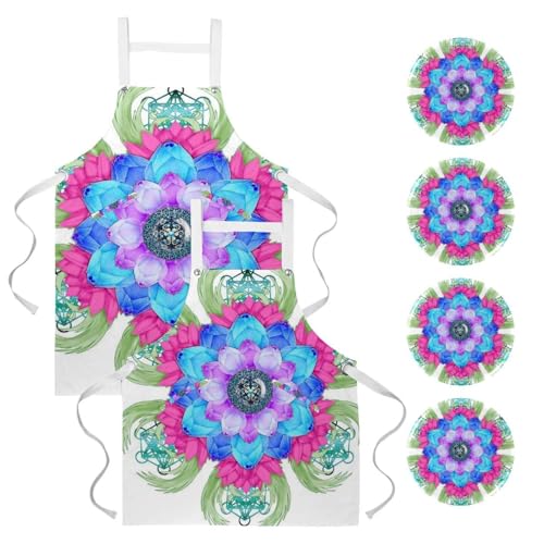 Tablier de cuisine lot de 2 anti-tache pour protéger vos vêtements en cuisine et travail