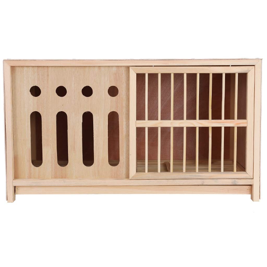 Transportín para pájaros a Prueba de Humedad - Jaula de Pino Natural Semi-sombreada para Palomas, 80x40x45 cm - Hogar Duradero, Espacioso y cómodo para Tus Amigos emplumados