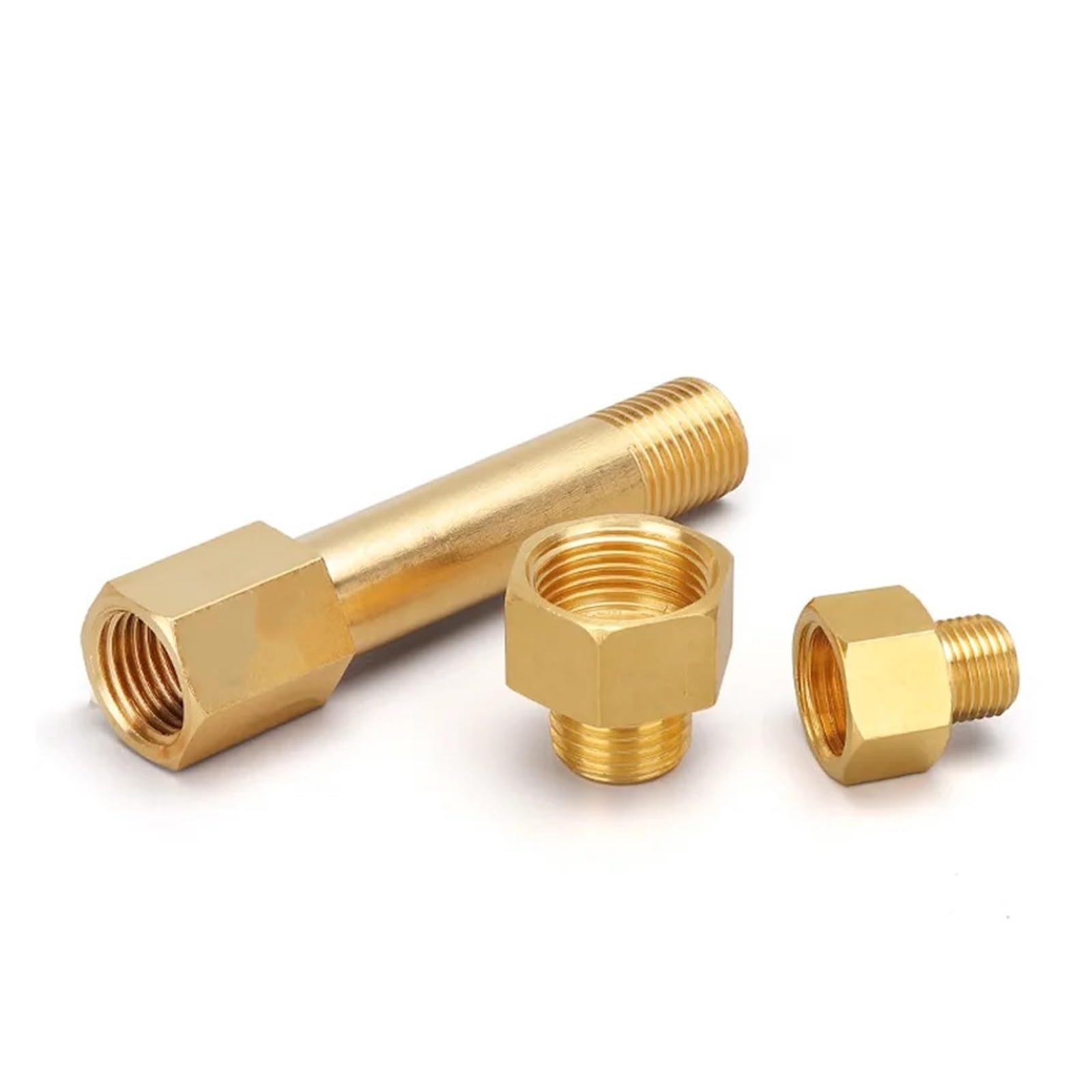 70 pz 1/8 "1/4" 3/8 "1/2" 3/4 "1" BSP Femmina A Maschio Filettatura In Ottone Raccordo Adattatore Accoppiatore Connettore riduttore