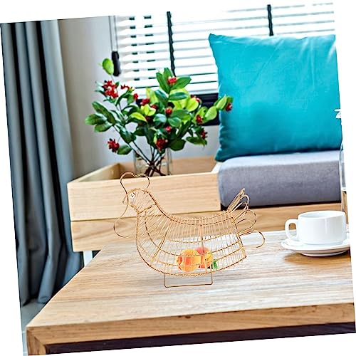 Cesta de hierro para frutas, contenedor de huevos y verduras 5