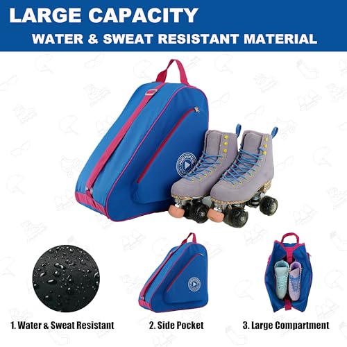 Image of HEXIFUL Skate Bag for Ice, Inline, Roller & Quad Skates - Kids & Adults