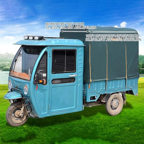 Housse de tricycle avec cadre en acier et bâche imperméable extérieure - 3