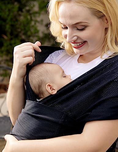 Momcozy BJ001 Adjustable Buckle Baby Wrap Carrier Cooling Air-Mesh thumb #7