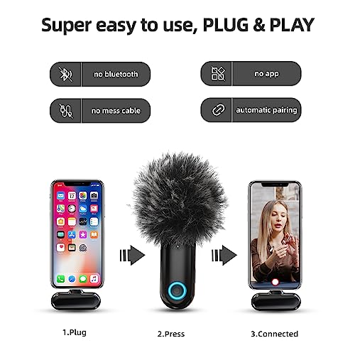Lavalier microphone téléphone portable Android et clé USB C pour de l'enregistrement