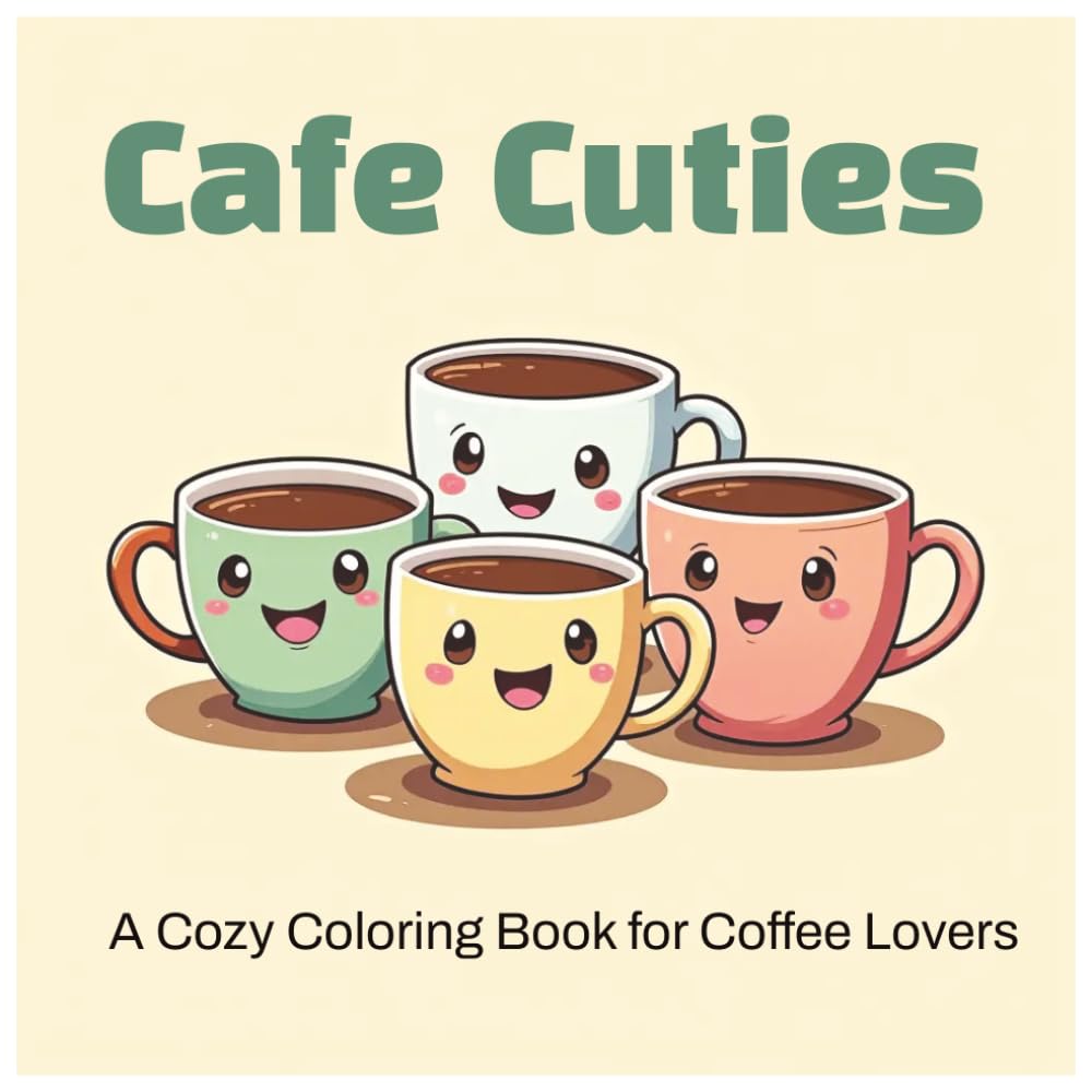 Cafe Cuties: A Cozy Coloring Book for Coffee Lovers