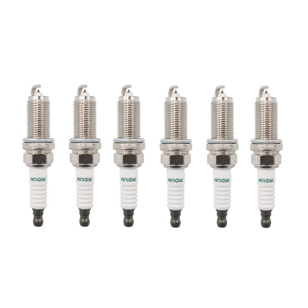 4 bujías de iridio SK16HR11 90919-01233 compatibles con Chrysler, Dodge, Fiat, Hyundai e Infiniti. Bujía de Encendido de Repuesto.