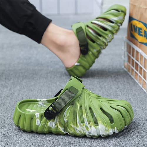 Monstera Slippers,Leaf Thick Sole Pillow Quick Drying Breathable Beach Open Toe Slippers Indoor And Outdoor Slides4