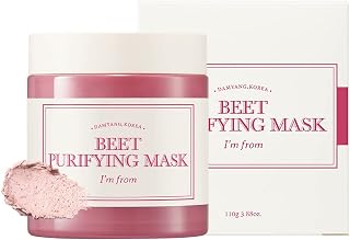I’m From Beet Purifying Mask, Deep moisturizing wash-off clay formula mask, 1.5% red beet enzyme, clean the pores and control sebum for a clear complexion, soothing effect for dry, dull, sensitive skin - 3.88oz (110g)