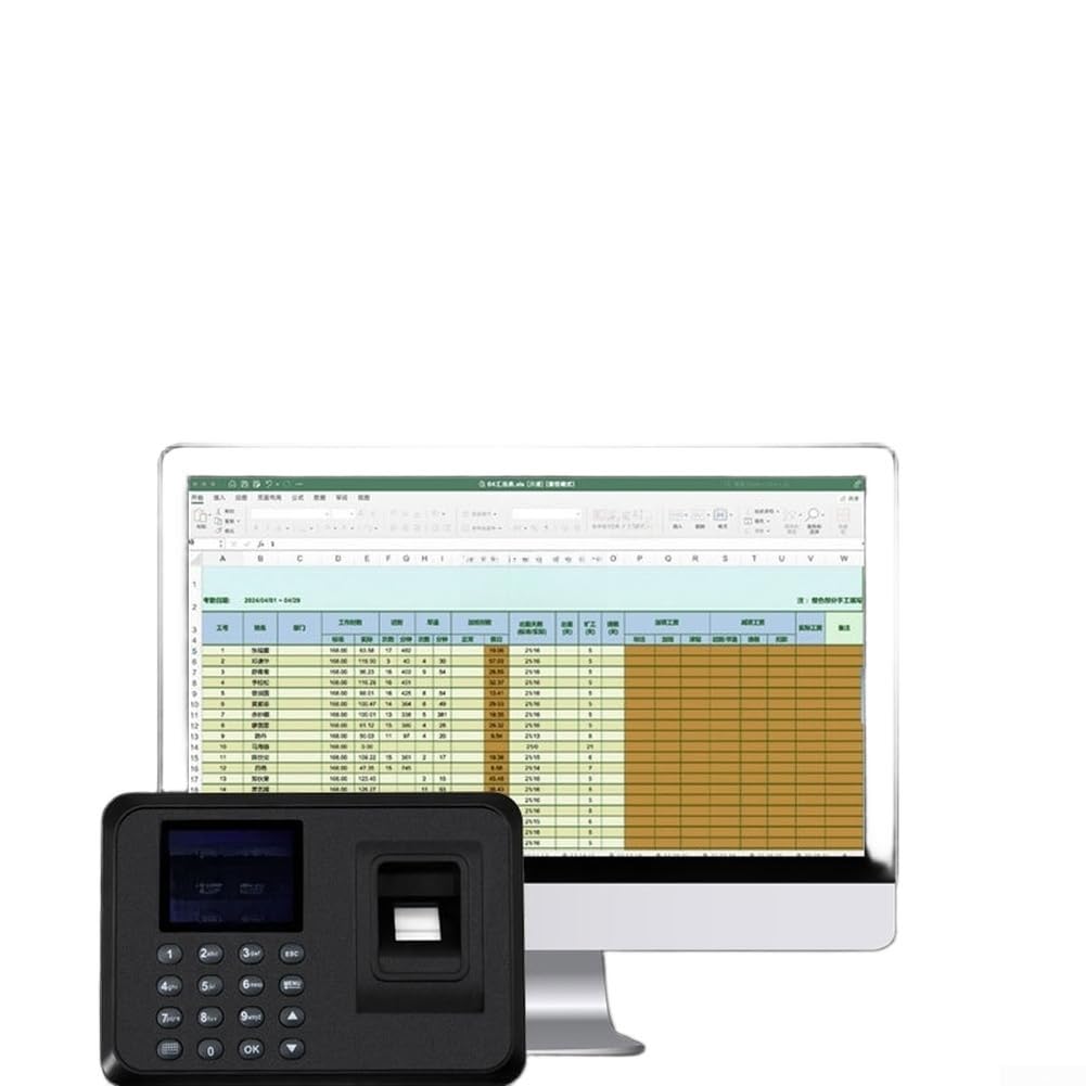 Sistema biometrico di misurazione del tempo con impronta digitale e password, T710 Attendance Machine fino a 1000 utenti, rapporti Excel, multilingue