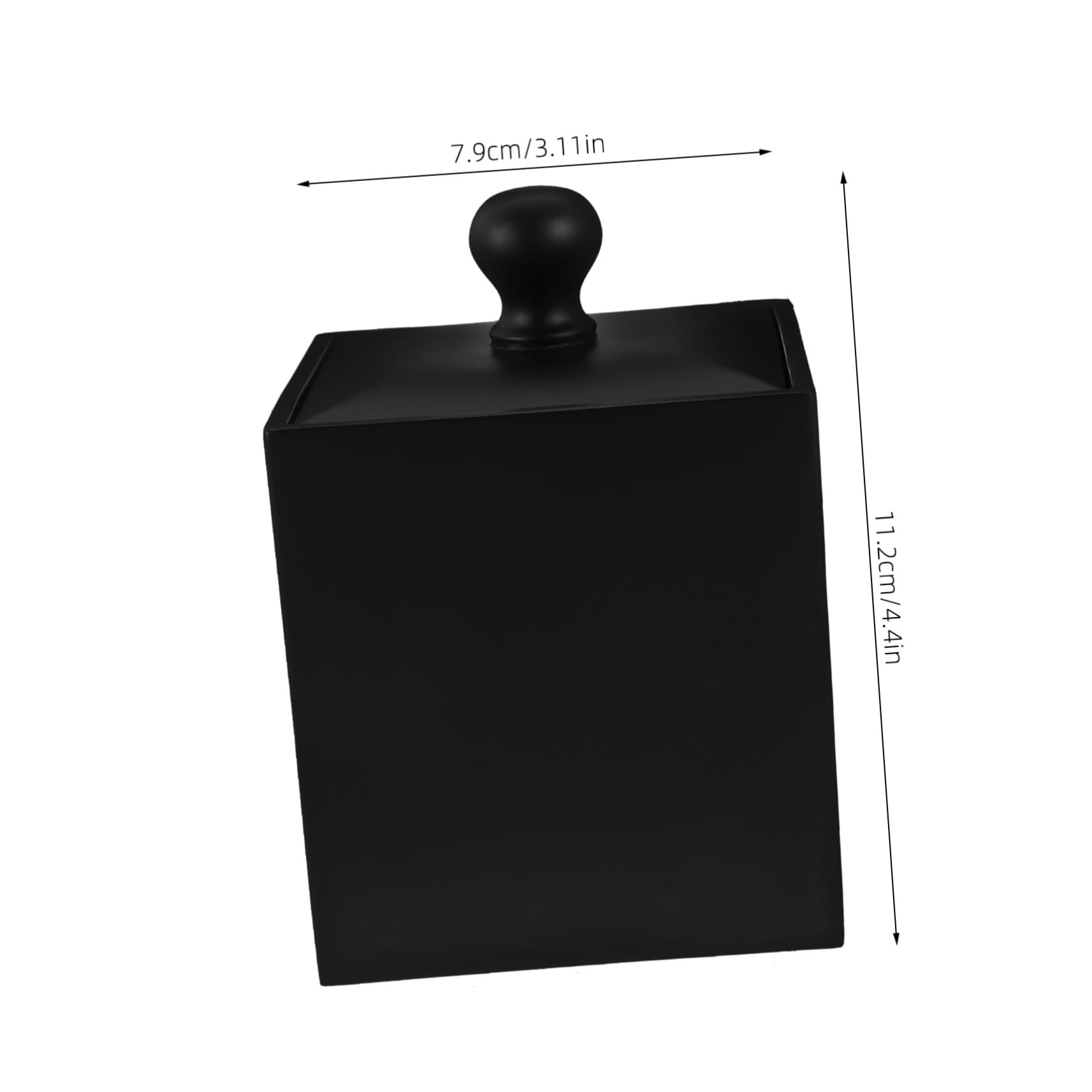 Cabilock Box Cotton Swab Case Toy Napkin Toothpaste Dish Soap Hand Electric Organiser Swabs Gold Soap Dispenser Dryer Cotton Swab Holder Removal Wipes Dispenser Storage Container Black