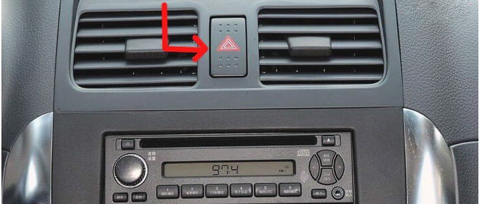 Black Car Front Dash Center Air Outlet Vent for Suzuki Swift 2004-2010