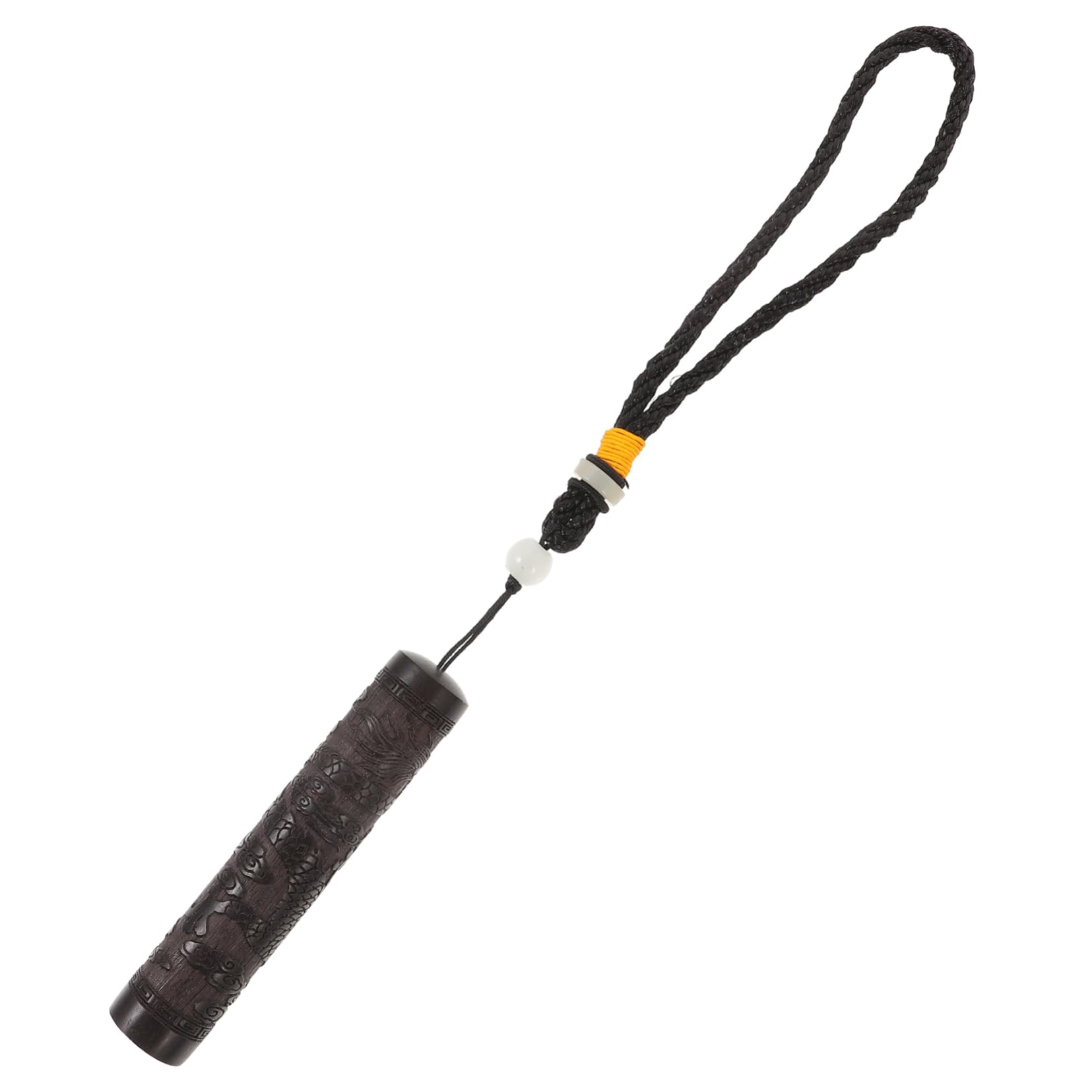 Cabilock Box Portable Wooden Toothpick Storage Box Toothpick Holder with Dragon Carving for Home and Travel Compact Design