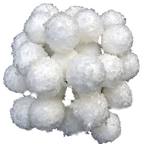 Schneebälle 3 cm mit Schneeoptik, 1 Beutel a' 24 Stück, Gesamtmenge:...