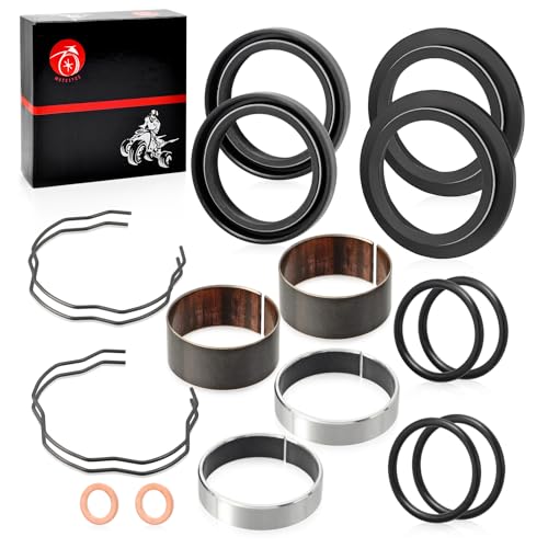 Image of Fork Bushing Dust Oil Seals Kit For Yamaha V-Star 650 950 1100 1300 XVS650 XVS950 XVS1100 XVS1300 MT07 FZ07 XSR 700