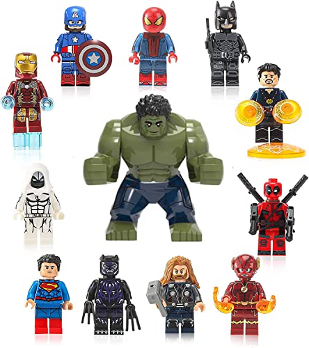 12Pcs Action Figures Building Blocks Set, Collectible and Display Gift, 2 inch Tall