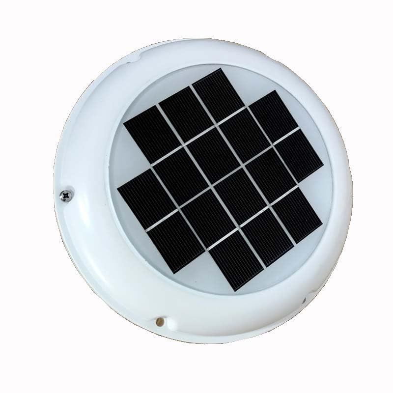 Rechargeable Solar Vent Exhaust Ventilator Intake Fan used For Caravans Boats Greenhouse RV Motorhome (ventilator with battery)