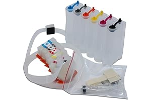 CISS Ink Supply System Compatible with Epson Expression Photo XP-15000 XP-15080 XP-15010 Printer No Chip