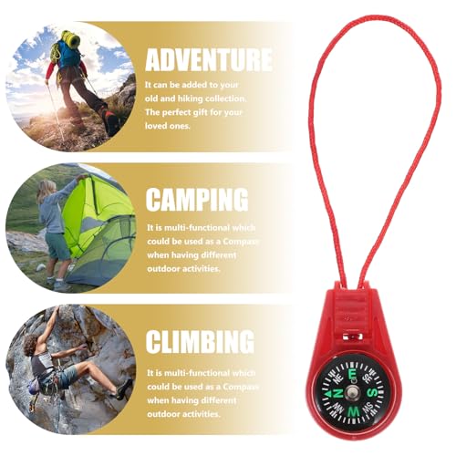 Mini brújulas de bolsillo Operitacx x20 para camping miniatura 3