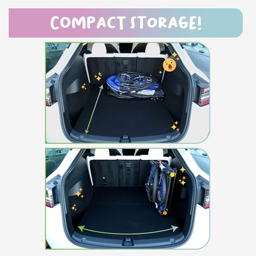 Image of Petique Trailblazer Pet Jogger /Stroller, Bike Trailer, Shock Absorbing Bike Wheels, Large Entry Way, Peek-a-Boo Window, Small /Medium /Large Dogs, Cats and Pets, Supports up to 77LBS - Atlas (Blue)