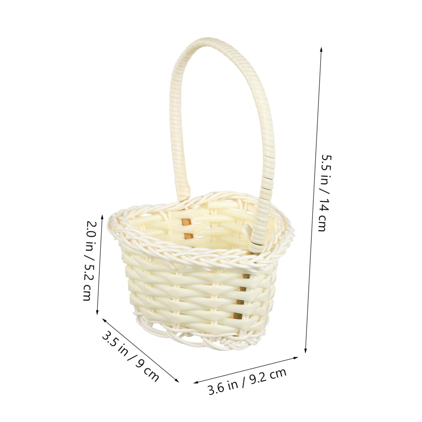 10Pcs Decorative Woven Flower Baskets for Weddings Handheld Storage Baskets for Events Premium Quality Wedding Baskets for Candy and Decor