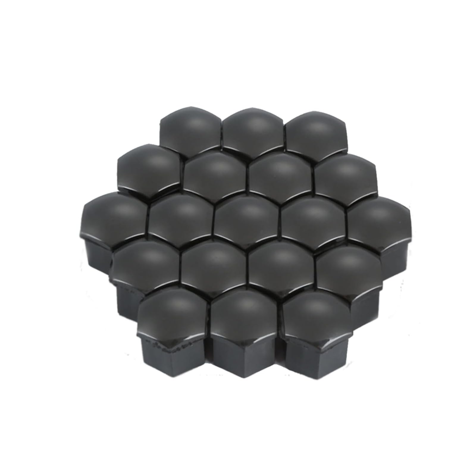 QIANRUIA 20 Pcs Car Wheel Nut Caps Bolt Covers for Bentley Bentayga EWB 2025, Wheel Bolt Nut Caps Covers Hexagonal Tire Nut Covers Nut Caps,Black-19mm