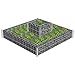 Tidyard Gaviones para Piedras con 2 Niveles Maceta Gavión Cesta de Gaviones de Alambre Galvanizado Decoración de Jardín Patio Trasero