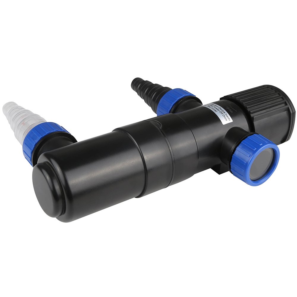 Gardebruk® Clarificador Agua Estanque 11W Filtro Luz UVC Antialgas Eliminación Bacterias Cable 5 m con 3 Adaptadores de Conexión Aclarador Acuario Jardín Resistente