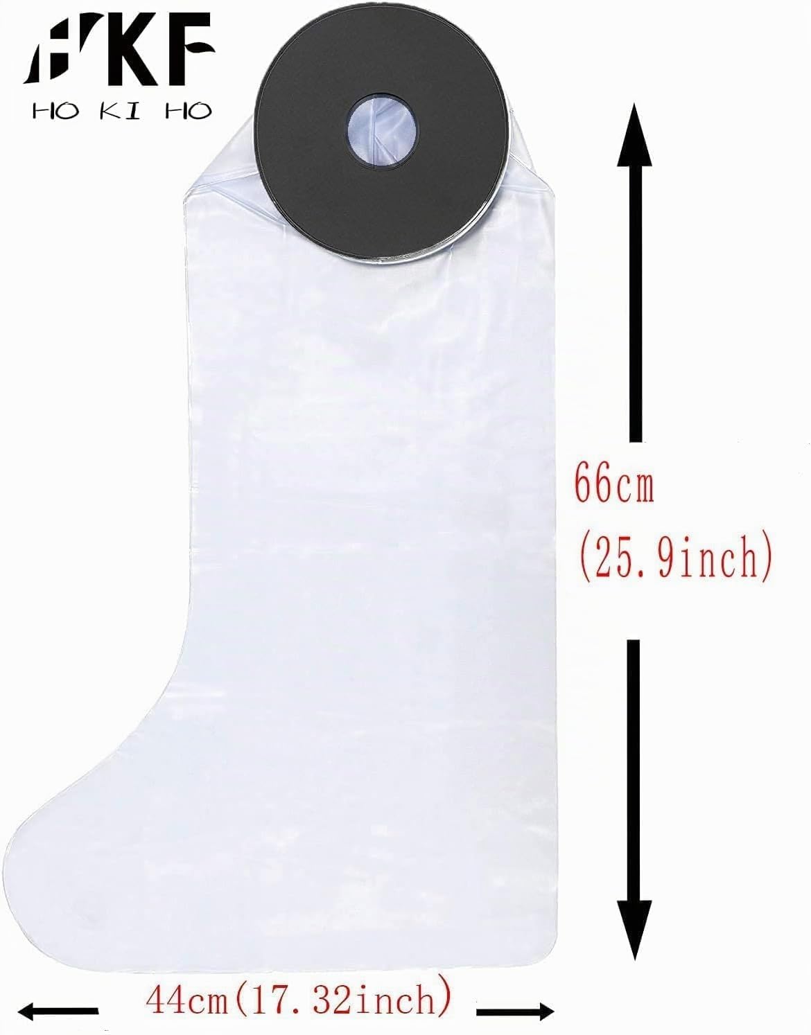 Protector Impermeable para Pierna de Escayola | Funda Impermeable para Ducha y Baño - Pierna llena para adultos (Media pierna para adultos-66cm)