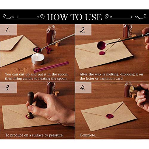 5 stuks zegels stempel wax stick om te verzegelen vintage bruiloft verjaardag uitnodigingen wit ivoor (rood) - Image 5