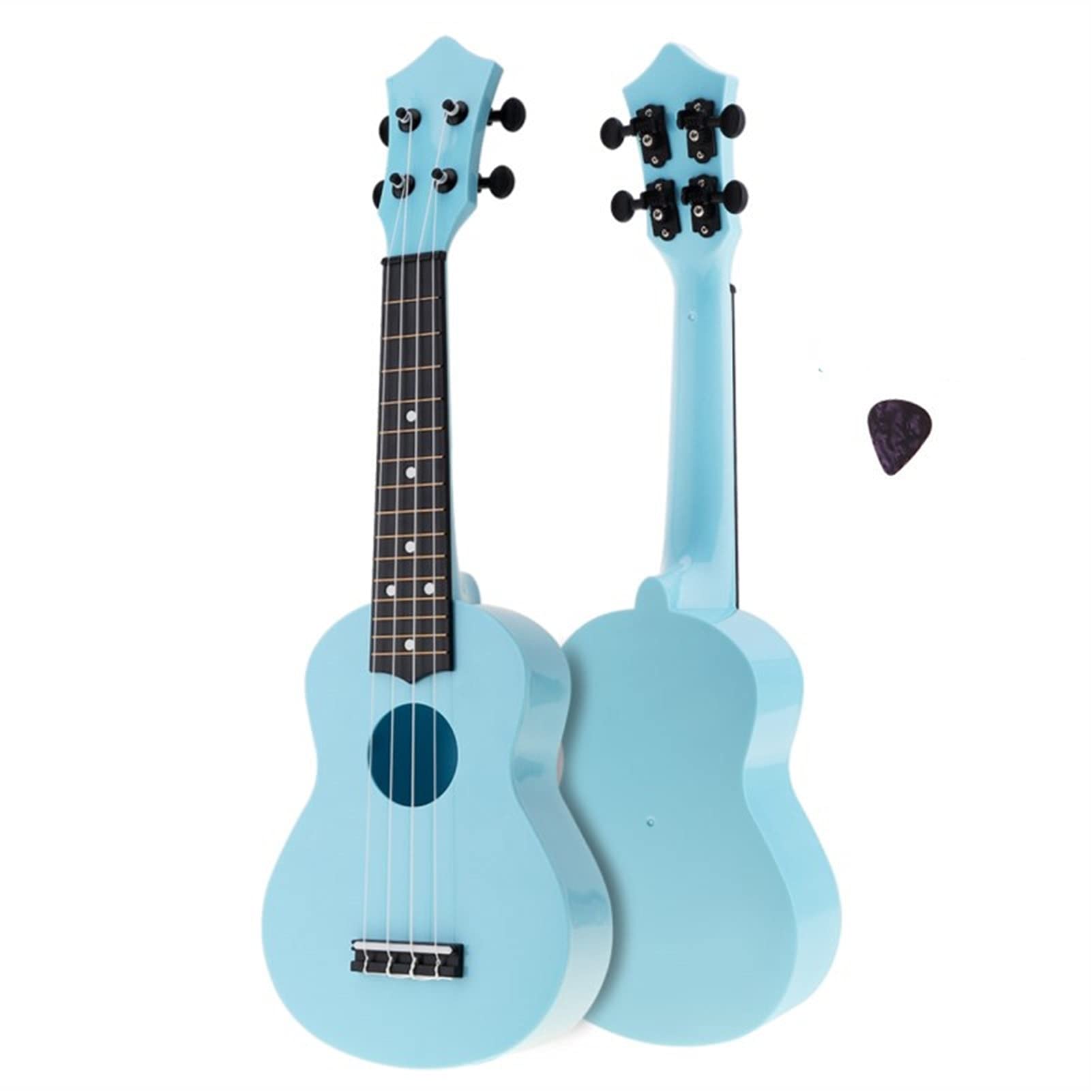 Ukulele Soprano Ukulele 21 Cal Kolorowe Akustyczne 4 Struny Hawaje Instrument Gitarowy dla Dzieci i Początkujących Muzyki