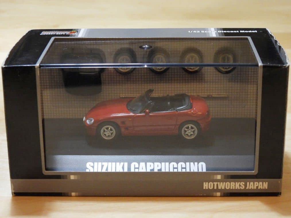 Amazon | ホットワークス 1/43 スズキ カプチーノ レッド | ミニカー