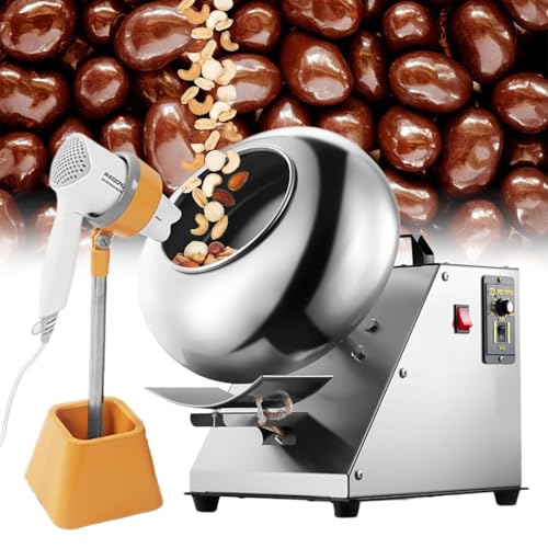Máquina Eléctrica Para Recubrir Chocolate, Máquina Para Pulir Recubrimientos De Chocolate, Máquina Para Secar Recubrimientos De Azúcar, Pulido|recubrimiento|secado, Salida: 1-4 Kg/Vez