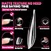 UNA GELLA Long Stiletto Nail Tips 504PCS, Full Cover Pre-Etched Long Stiletto Clear Fake Nails Tips, Sturdy Acrylic Press on Nails, No C Curve Soft Gel Tip for Nail Extension DIY Nail kit 12 Sizes