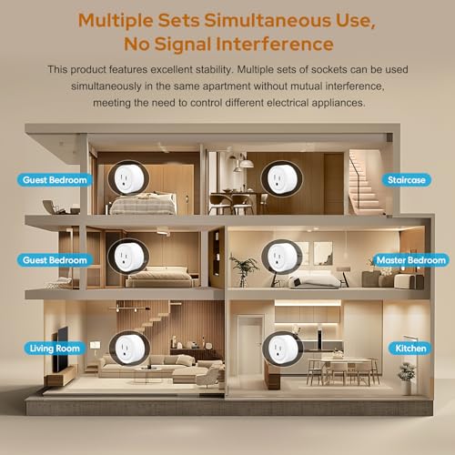 Image of LoraTap Remote Control Outlet: Control Hard to Reach Switches Easily | Holiday Lights Lamps Small Appliances - Black Remote - No Wiring Switch - Plug&Play - 10A /1250W - Old Homes Low-Cost Upgrade