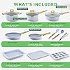 NutriChef 22‑Piece Non‑Stick Ceramic Pots and Pans Set – For All Cooktops Including Induction – PTFE & PFAS Free, Includes Bakeware & Utensils #2