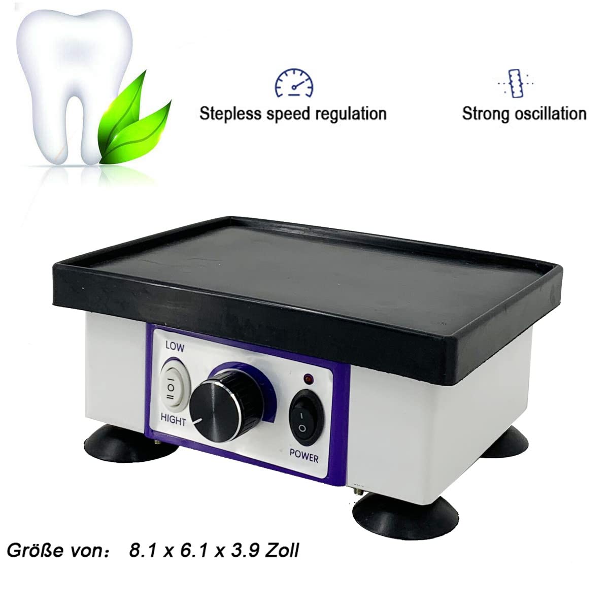 Dental Oszillator Gips Vibrator Square Dentalrüttler Gipsrüttler Rüttler Vibrator 120W Lab Equipment Vibrating für Dentallabor-Ausrüstung Zahnärztlicher Krankenhaus Zahnarzt Klinik