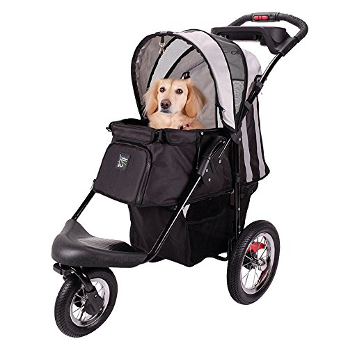 Sturdy Dog Stroller, Cat Stroller for Heavy Everyday Use, Air Filled Tires